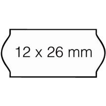 Prijsetiket 12x26mm Open-Data C6 afneembaar wit