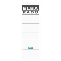 Rugetiket Elba breed 59x190mm zelfklevend wit/grijs 10 stuks