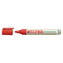 Viltstift edding 21 EcoLine rond rood 1.5-3mm