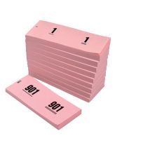 Nummerblok 42x105mm nummering 1-1000 roze 10 stuks