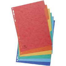 Tabbladen Exacompta 225x297mm 11-gaats 6-delig glanskarton