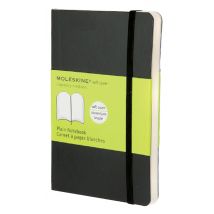 Notitieboek Moleskine pocket 90x140mm blanco zwart