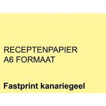 Receptpapier Fastprint A6 80gr kanariegeel 2000 vel