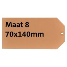 Label karton nr 8 200gr 70x140mm chamois 1000 stuks