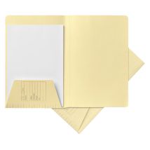 Dossiermap Djois A4 1 klep 160gr lichtgeel