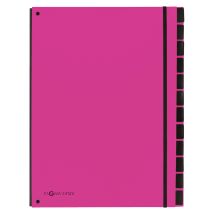 Sorteermap Pagna Trend A4 12 tabs donkerroze