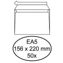 Envelop Hermes bank EA5 156x220mm zelfklevend met strip wit