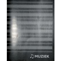 Muziekschrift Qbasic 165x210 36blz 70gr zwart