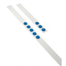 Wandlijst Desq 100cm met 5 blauwe magneten van 32mm