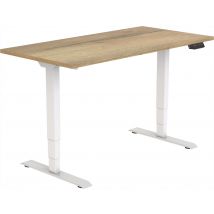 Elektrisch Zit-Sta Bureau Tsherysh White Natural 120 x 80