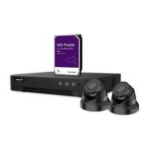 IP-VIDEOBEWAKINGSSET - 4-KANAALS NVR-RECORDER - 2 x IP DOME-CAMERA - 1 TB HD - KABELS