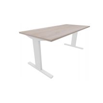 Recht bureau - 200 x 80 cm. - Wit - Eiken Robson