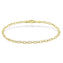 Armband Erbskette Zart 333 Gelbgold 19 cm