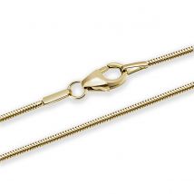 Schlangenkette Halskette Gelbgold 585/- oder 750/- Stärke 1,2 mm