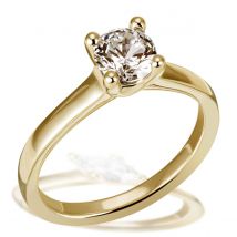 Jana Diamant Ring 750/- Gelbgold 1 Brillant 1.00 ct. Lupenrein oder SI - Experti...