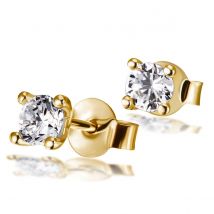 Jana Diamant Ohrstecker Paar 585/- Gelbgold 1 Brillant zus. 0.50 ct. VS/G