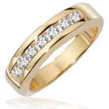 Damen Ring Gelbgold 585 mit 7 Brillanten 0,50 ct.