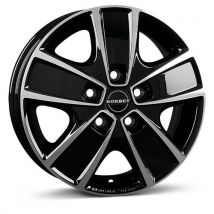 BORBET DESIGN CWG schwarz poliert 6.0Jx16 5x118 ET68