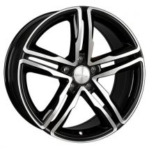 WHEELWORLD-2DRV WH11 schwarz hochglanzpoliert 7.5Jx17 5x112 ET45