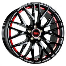 MAM WHEELS MAM RS4 black painted red inside 8.5Jx20 5x120 ET35