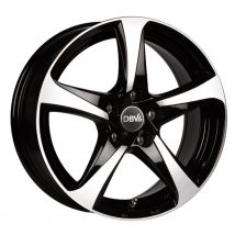 DBV 5SP 001 schwarz glänzend frontpoliert 6.0Jx15 5x114.3 ET43