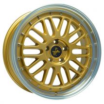 KESKIN WHEELS KT22 RETRO gold lip polished 8.5Jx19 5x100 ET30