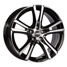 DBV ANDORRA schwarz glänzend frontpoliert 8.0Jx18 5x112 ET48