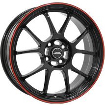 INTER ACTION INTER ACTION PHOENIX shiny black red line 6.5Jx15 4x100 ET37
