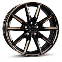 BORBET DESIGN LX18 black glossy gold spoke rim 8.0Jx18 5x112 ET48
