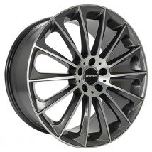 GMP STELLAR anthrazit diamantgeschliffen 10.0Jx22 5x112 ET30