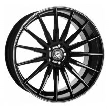 ARTFORM WHEELS AF-401 black rim polished 11.0Jx23 5x130 ET45