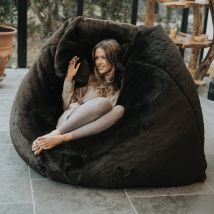 Faux Fur Slab Bean Bag
