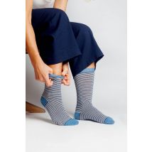 Gestreifte Socken aus Bio Baumwolle für Frauen, Baumwolle