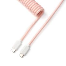 Keychron Cable Coiled Aviator - USB C - Rose Clair