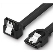 UGREEN Câble SATA 3.0/6Gbps/Coudé/0.5m/Noir