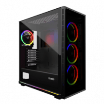 M.RED BLACK DESTROYER Glass-G - ARGB - MT/ATX