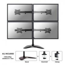NewStar Desk Mount 4xScreen 10-27" BLACK