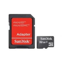 Sandisk 32GB microSDHC Class 4 Mem Card SD Adapt