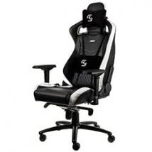 NobleChairs EPIC Series - Noir/Blanc/Bleu/Simili Cuir/4D