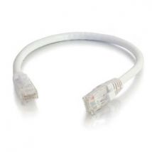 C2G Cbl/1M White CAT6 PVC Snagless UTP Patch