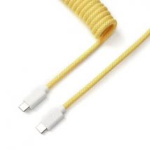 Keychron Cable Coiled Aviator - USB C - Jaune