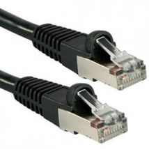 Lindy Cable réseau Cat.6A S/FTP LSOH Noir 1m