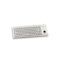 Cherry G84-4400 TRACKBALL KEYBOARD Clavier filaire miniature, trackball, PS2, gris clair, AZERTY - FR