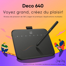XPPEN Deco  640 5080LPI/6"/Noir