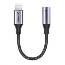 UGREEN Câble Lightning vers Jack 3,5/Tressé/10cm/Noir