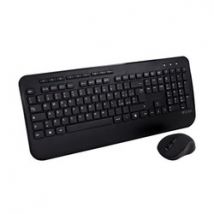 V7 Clavier QWERTY italien complet avec repose-mains CKW300IT – Noir