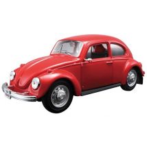 MAISTO VW BEETLE 1:24 SCALE MODEL KIT RED Toy Gift Classic Car Build