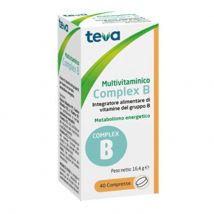 Complex B Multivitaminico Teva con 40 Compresse da 16,4g