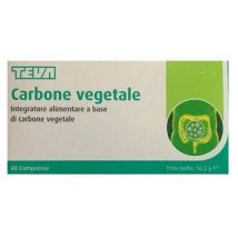 Carbone Vegetale Puro - 40 Compresse da 16.2g per Digestione e Detossinazione