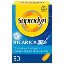 Supradyn Ricarica 50+: Integratore Vitamico Gusto Arancia - 30 Compresse